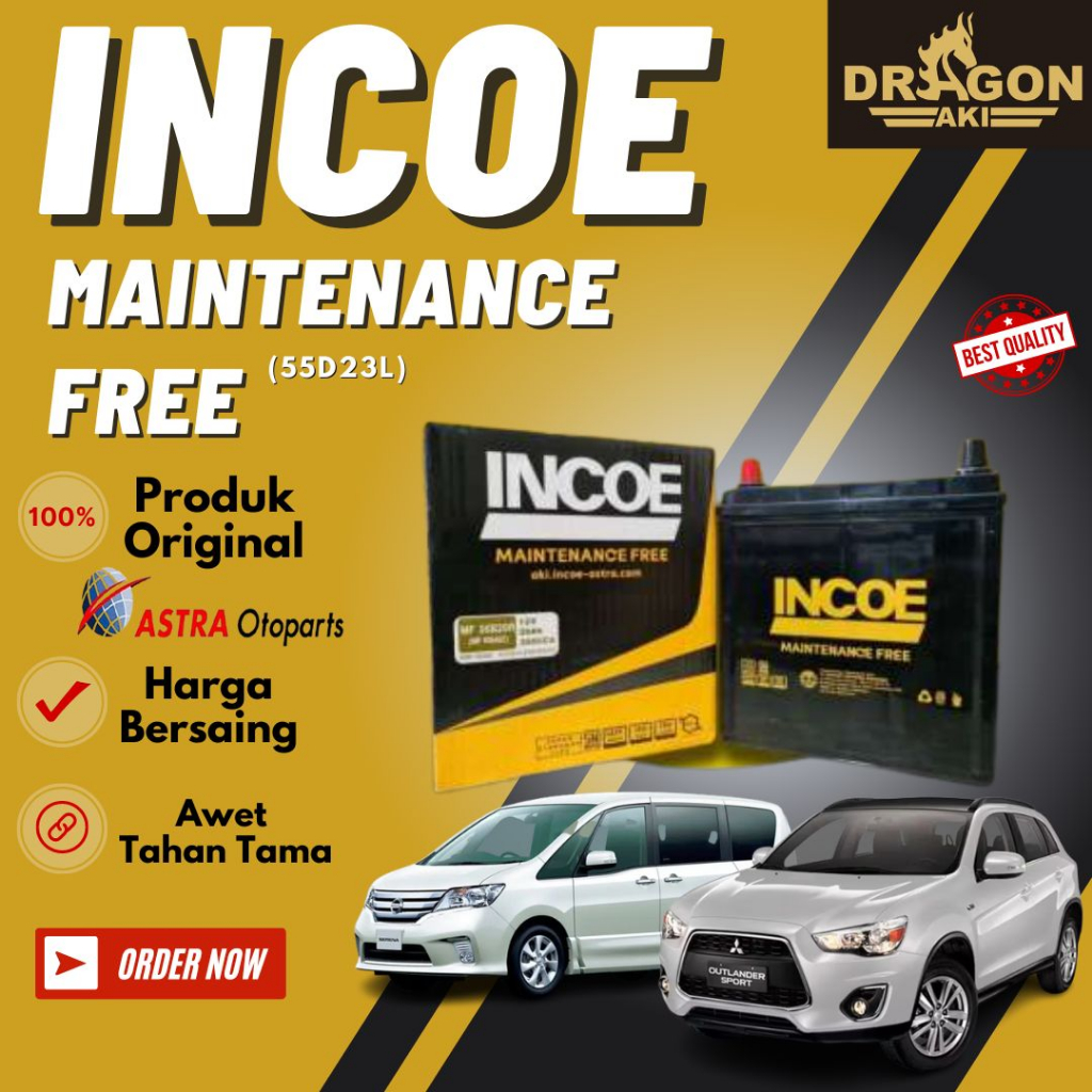 Aki mobil incoe mf 55D23L