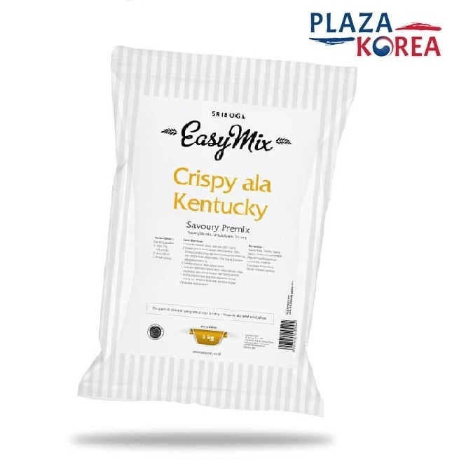 

SRIBOGA EASYMIX CRISPY ALA KENTUCKY 1 KG - TEPUNG AYAM GORENG PRAKTIS