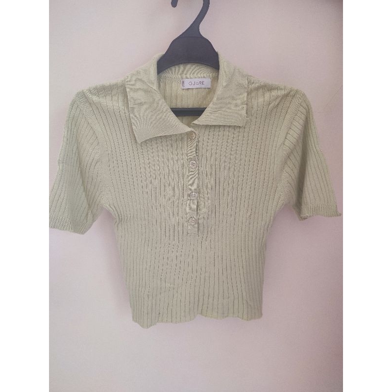 (OUDRE) GOO TOP IN LIME