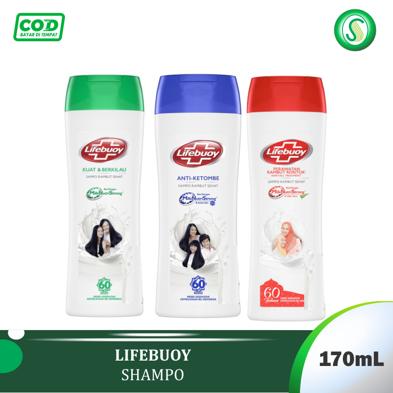 Lifebuoy Shampoo Anti Dandruff (Biru) 170 Ml
