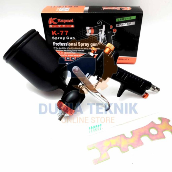 Spray Gun F77 KAPUSI Spet Angin Coupler Spraygun Kompresor Cat Premium Berkualitas
