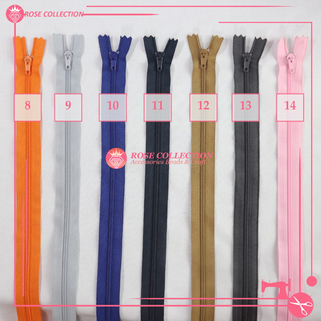 Zipper YKK 30cm / 12inch Satuan Resleting YKK Sleting YKK 30 cm FRC 32 Ecer