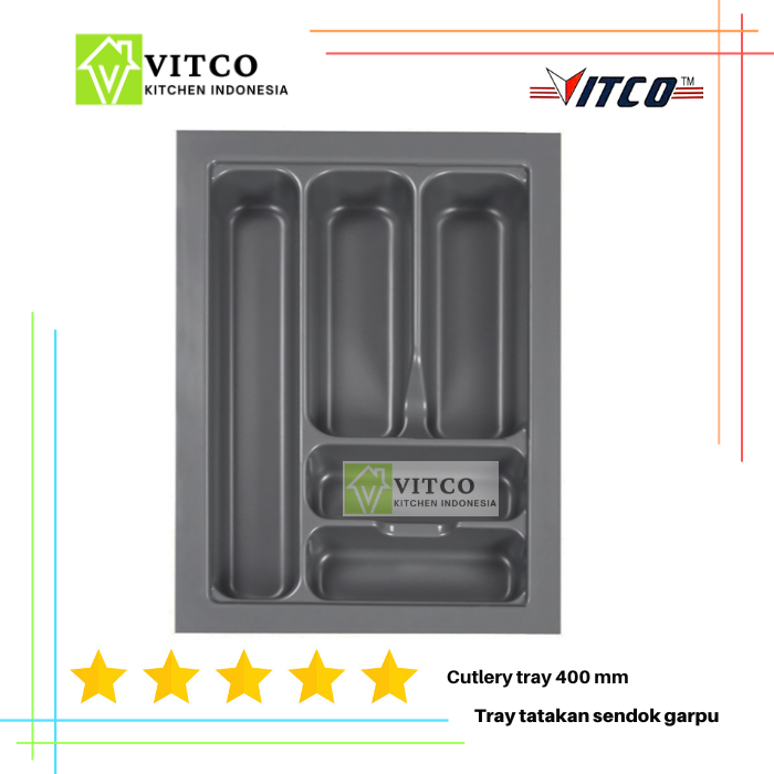 Cutlery Tray Organizer 400 mm VITCO / Tatakan sendok garpu/ alat makan