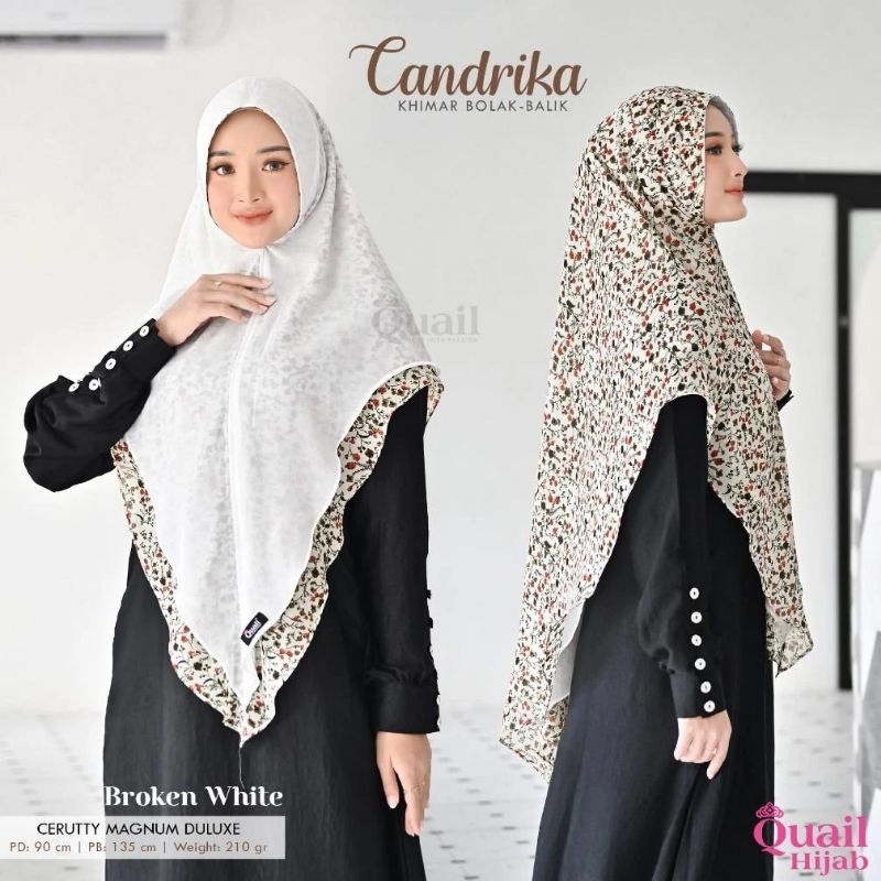 quail hijab - candrika hijab langsungan original by quail hijab ceruty magnum