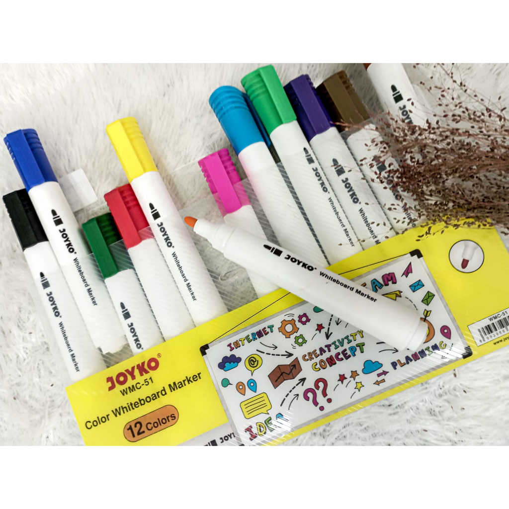 

Color Whiteboard Marker Spidol Warna Papan Tulis Joyko WMC-51