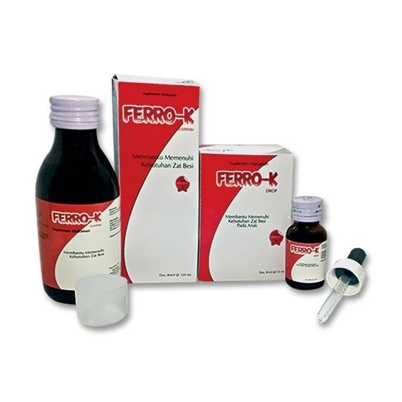 Ferro-K - Ferro K Drops -  Ferro K Sirup - Suplemen Vitamin Zat Besi