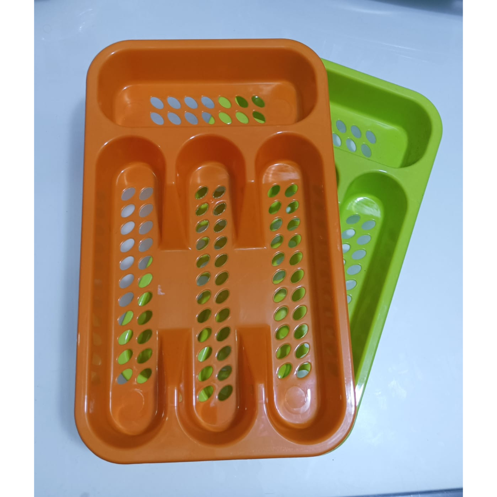 Tempat sendok pembatas laci / Rak Sekat Laci Sendok Garpu Sumpit ( 4 sekat )