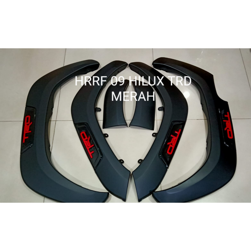 Over fender mobil hilux 2009-2014 Tulisan TRD