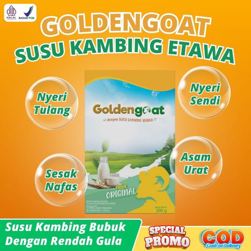 

1 BOX GOLDENGOAT SUSU KAMBING ETAWA BUBUK ORIGINAL MURAH ATASI NYERI SENDI LUTUT TULANG ASAM URAT SESAK NAFAS