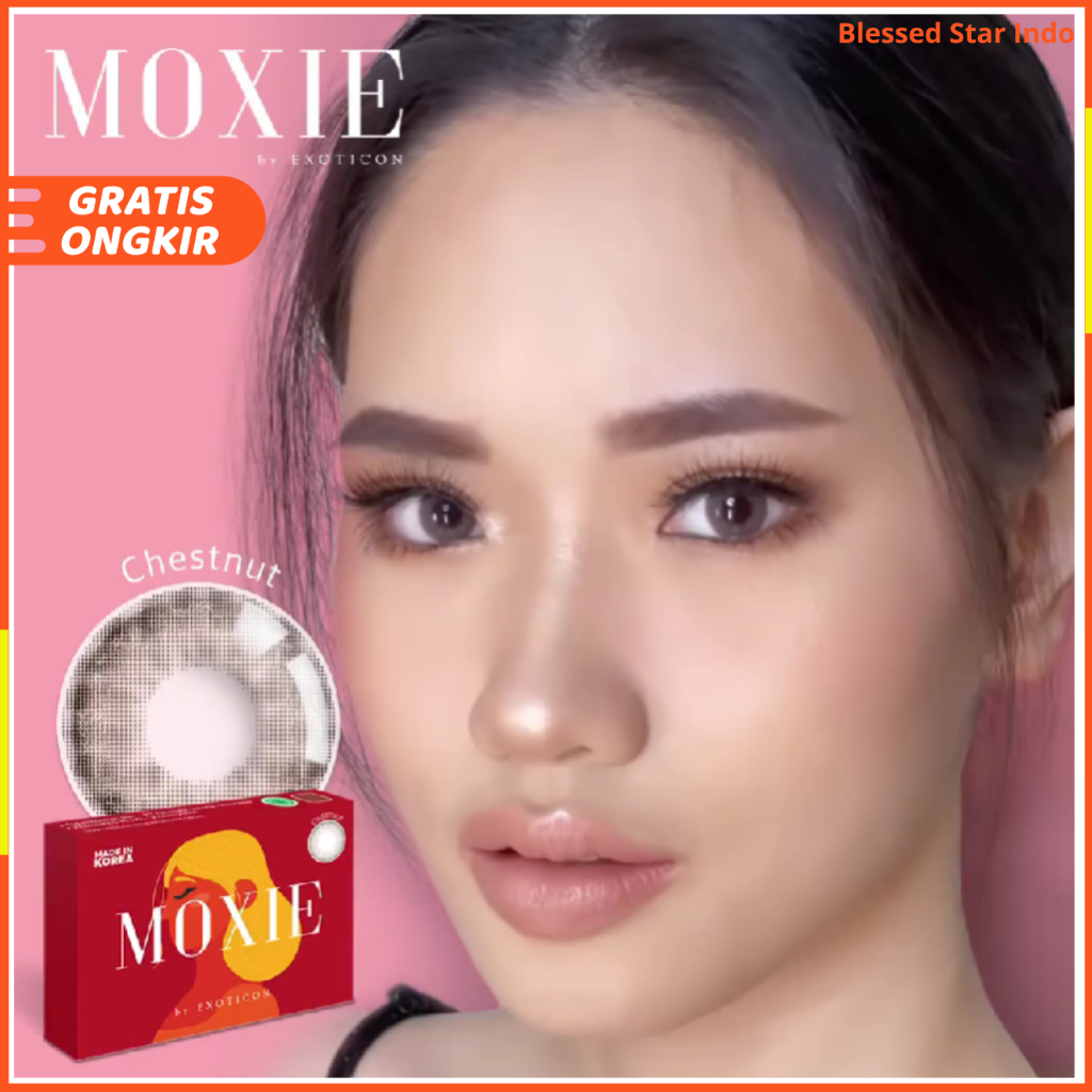 Softlens X2 - Moxie CHESTNUT softlens minus normal (-050 s/d -600)
