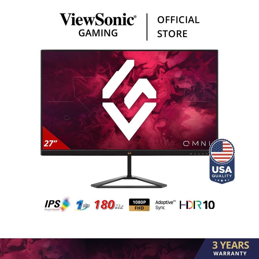 Monitor VIEWSONIC LED 27" VX2779-HD-PRO FHD IPS 180Hz 1ms HDR10