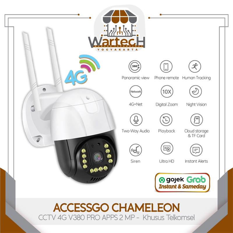 ACCESSGO CHAMELEON CCTV 4G V380 PRO APPS 2 MP