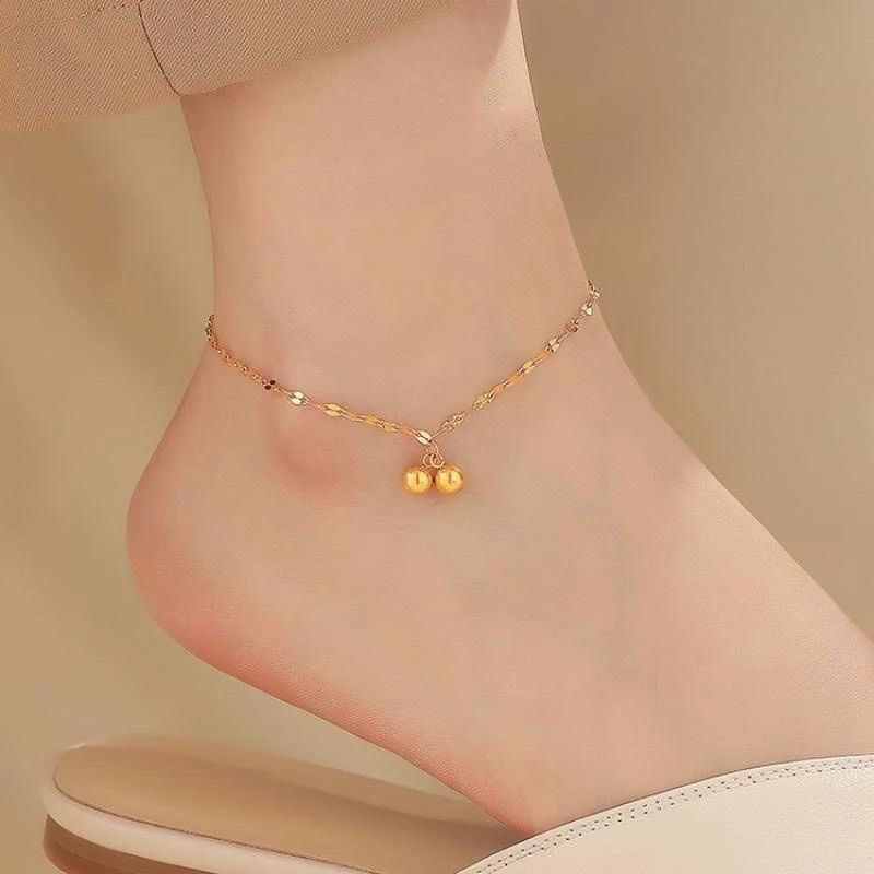 (COD)GELANG KAKI WANITA KOREA STEEL