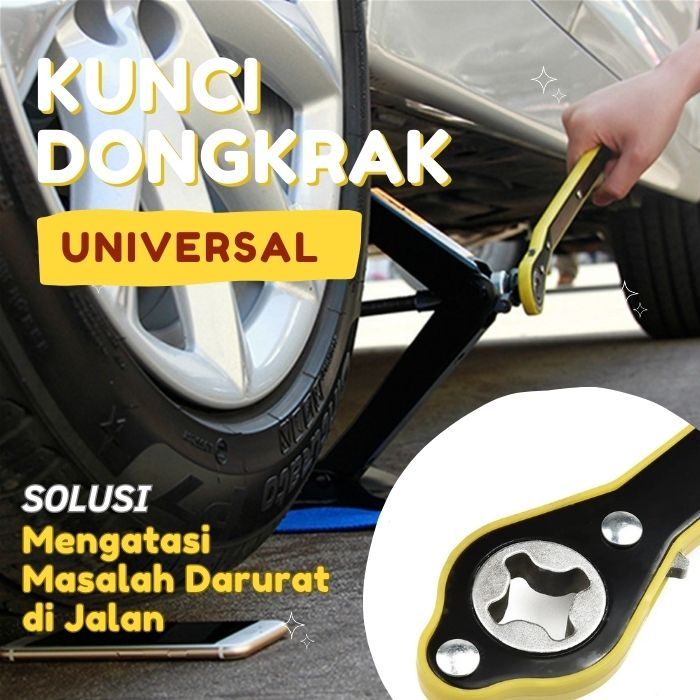 Kunci Dongkrak Mobil Universal/ Jack Besi Dongkrak Mobil