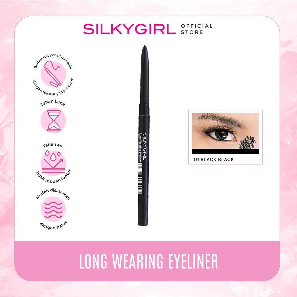 SilkyGirl Long Wearing Eyeliner-(EyeLiner Matic) Waterproof