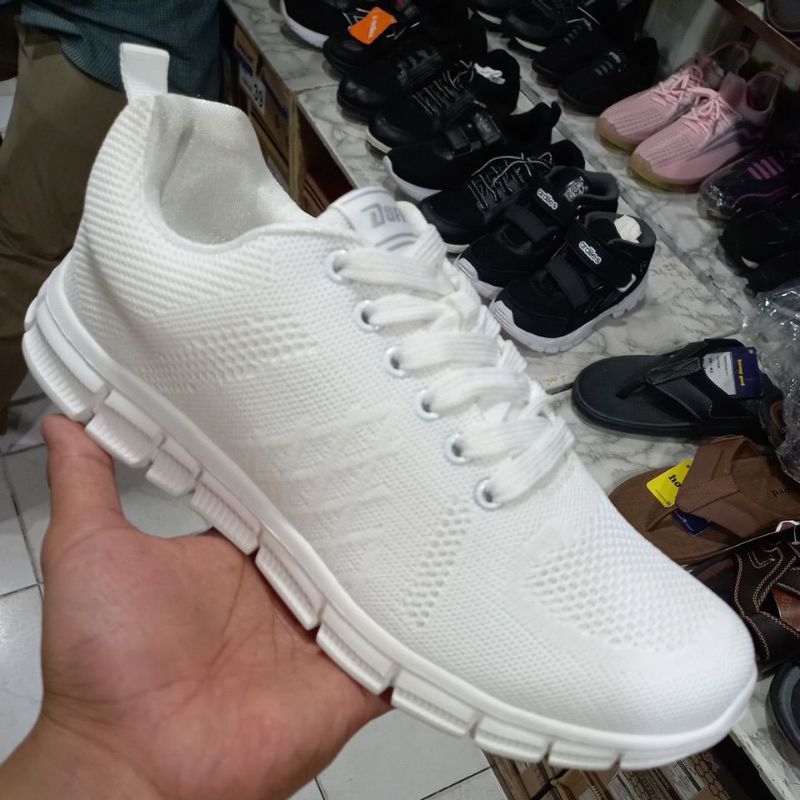 Sepatu kets putih polos Duff original