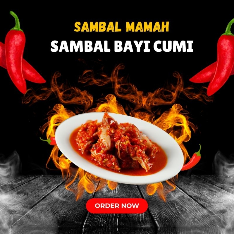 

Sambal Baby Cumi Pedes Nampol