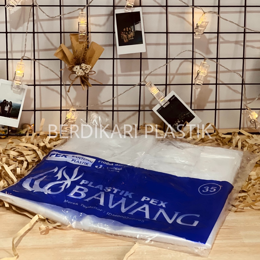 Tas Kantong Kresek Plastik Bening PEX Transparan Bawang uk 35