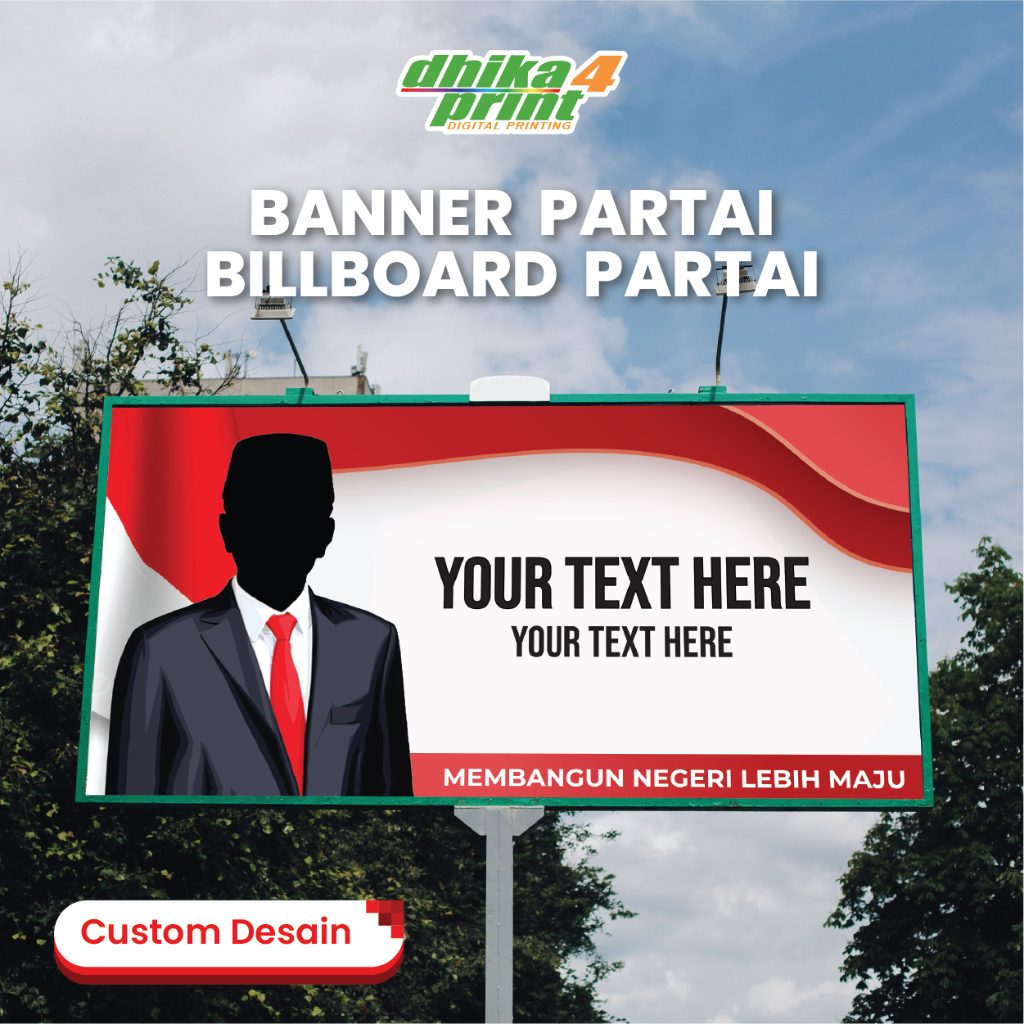 Spanduk Caleg / Spanduk pemilu / Backdrop billboard Partai