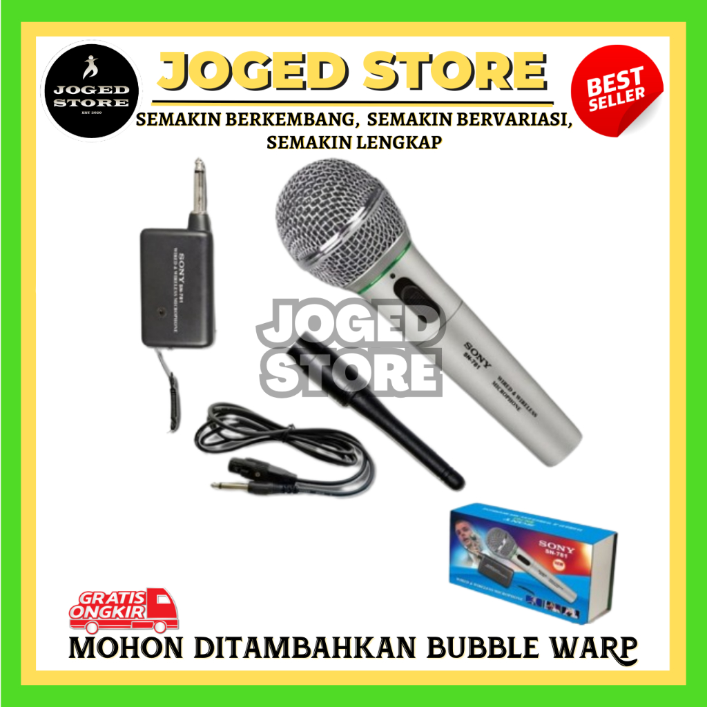 SONY MIKROFON KABEL WIRELESS SN-781 | MICROPHONE SONY | MIC SONY KABEL | MIC SONY WIRELESS