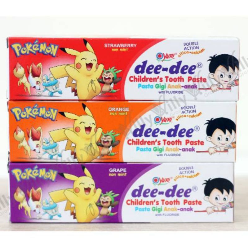 Dee dee Tooth Paste Kids / Deedee Pasta Gigi Anak Odol Anak 3 Rasa