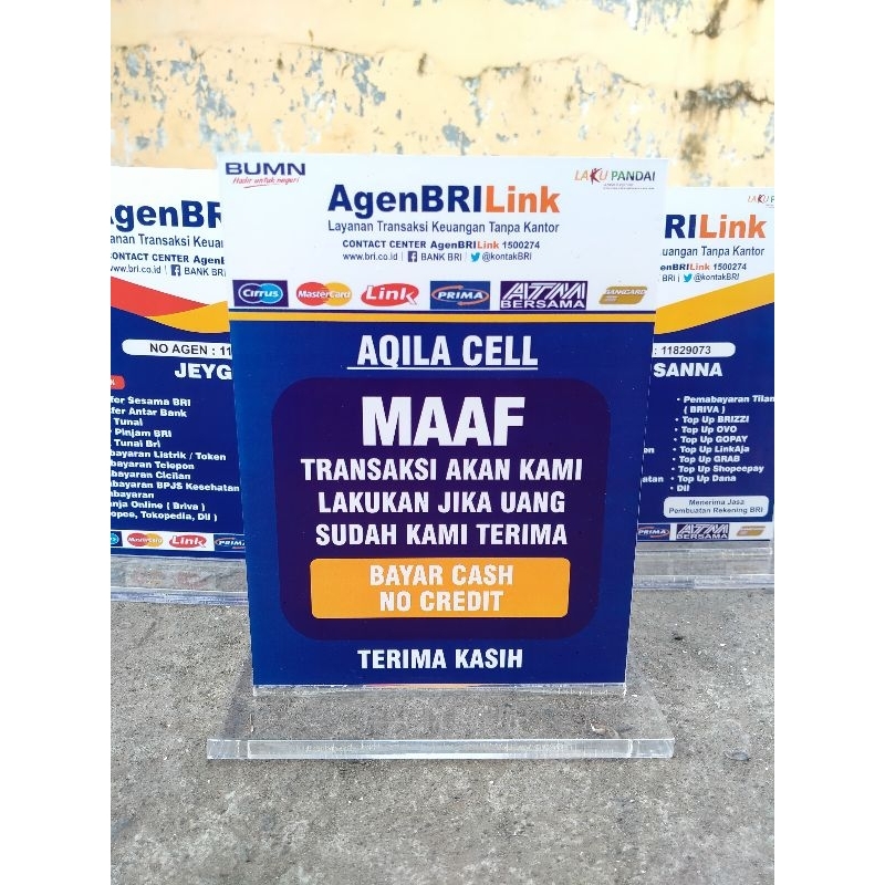 

TEBAL AKRILIK 15X20 AGEN BRI BRILINK LINK