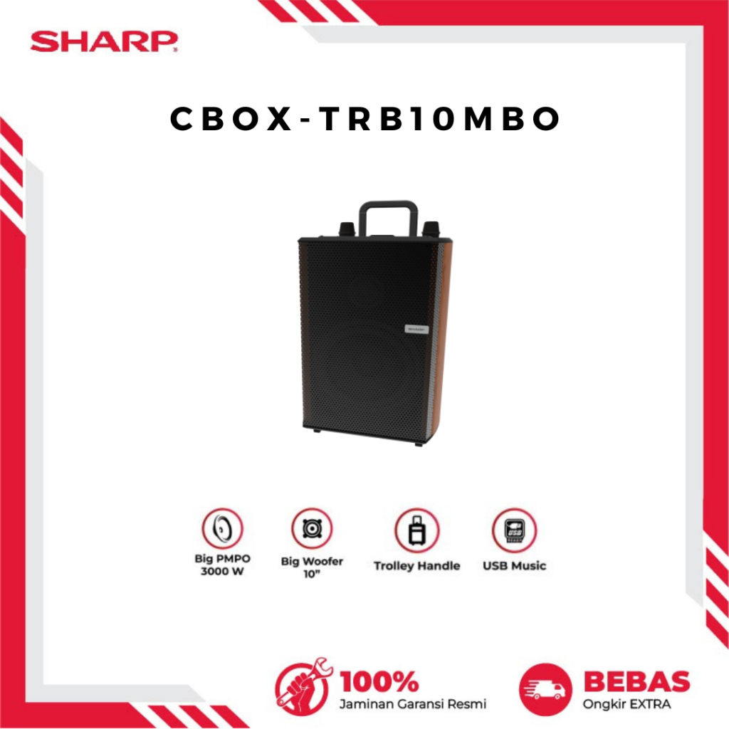 SHARP ACTIVE SPEAKER CBOX-TRB10MBO