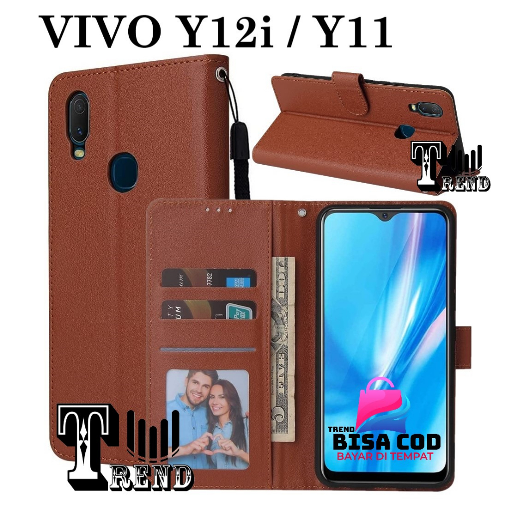 FLIP COVER VIVO Y11 / Y12i LEATHER CASE FLIP VIVO Y11-Y12I