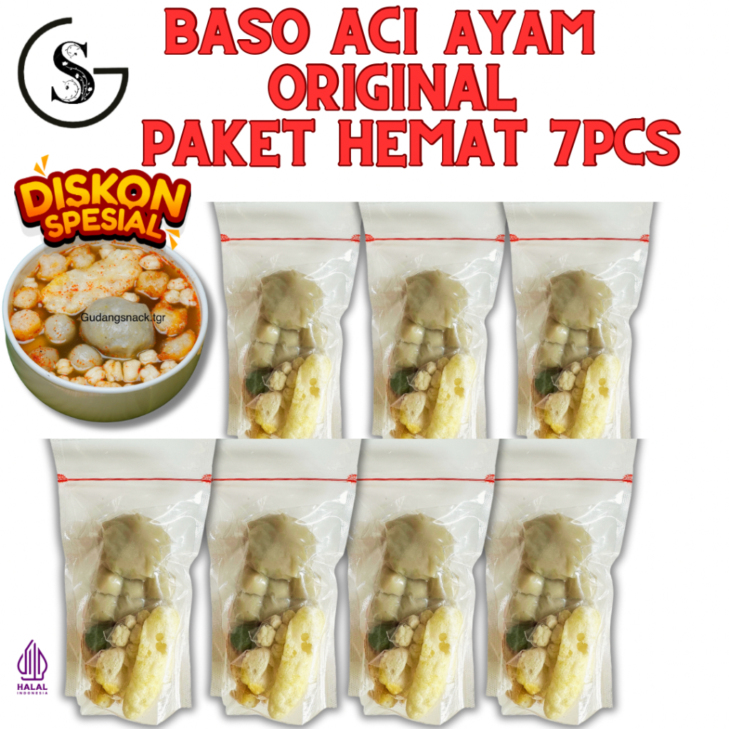 

7 BUNGKUS BASO ACI AYAM SUWIR ORIGINAL KALDU AYAM BOCI