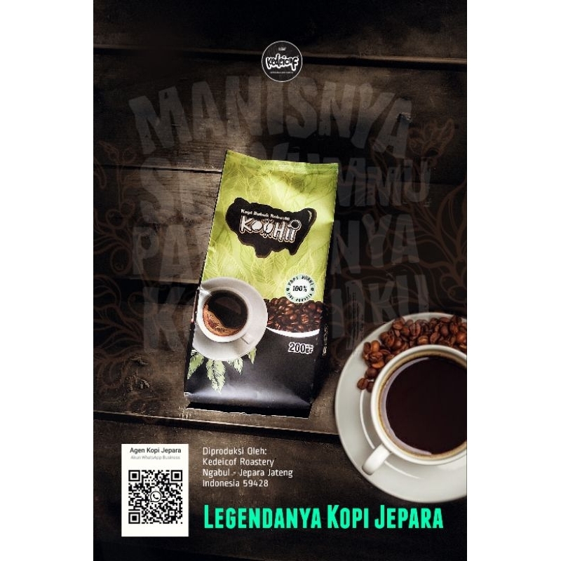 

Koohii Kopi Robusta Fine 200 Gram