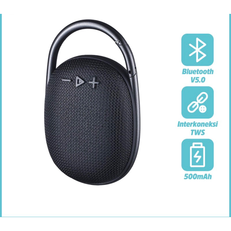 KIVEE LED Speaker Bluetooth portable mini Wireless Perangkat Audio  koneksi Bluetooth + fungsi TF