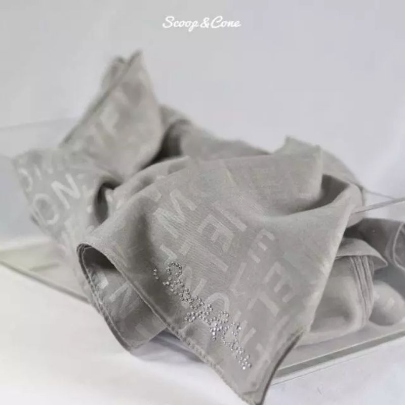 Scoop and cone Monel hijab segiempat PRELOVE