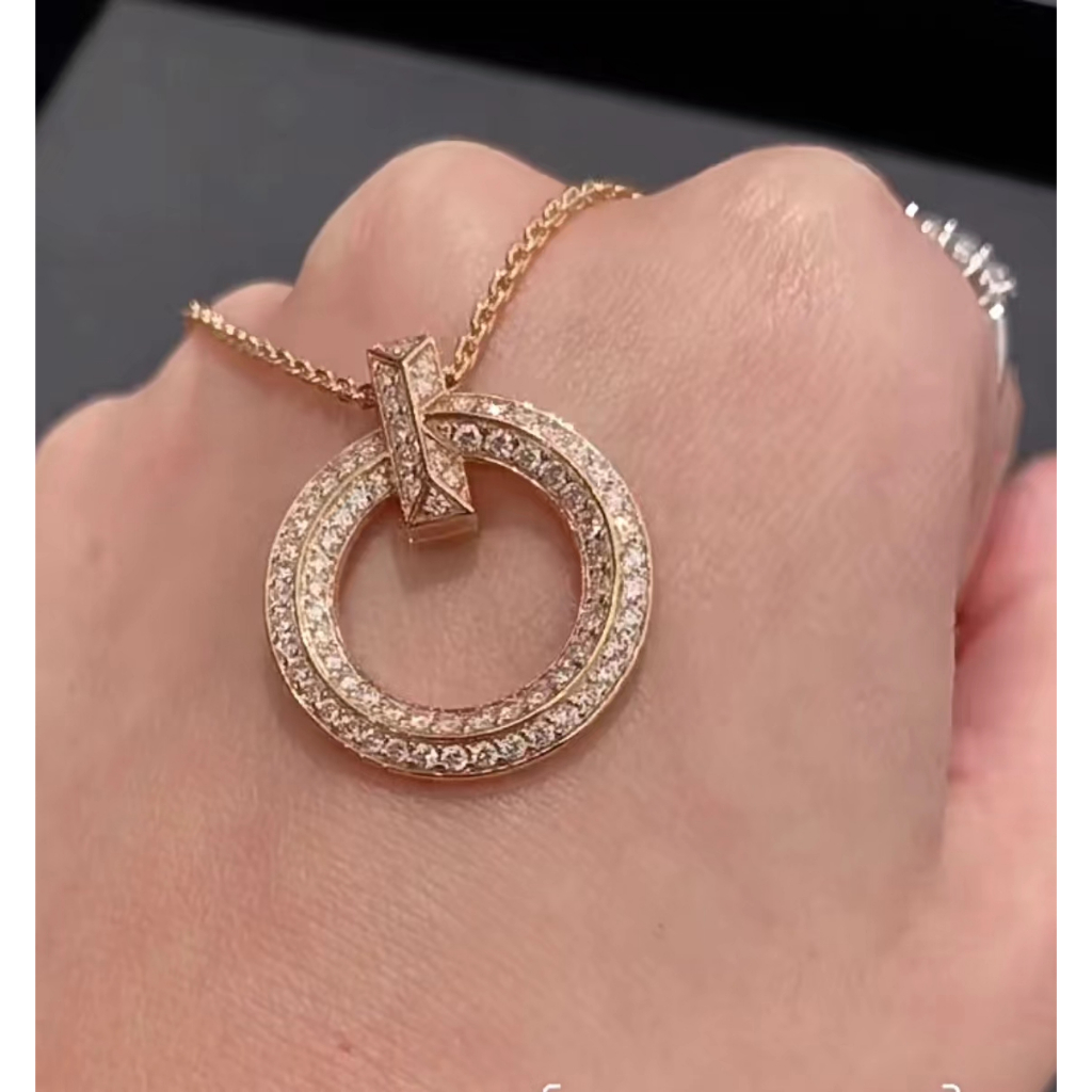 100% 17K gold pawnable Ti * f&fa * ny out of print sweater necklace