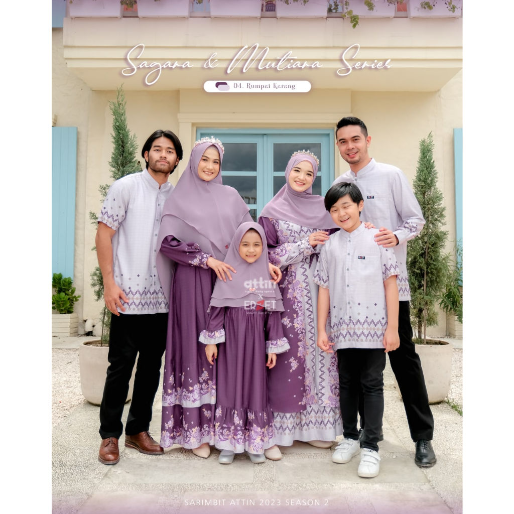 READY SARIMBIT DRESS GAMIS MOM DAN KIDS ANAK ORIGINAL ATTIN