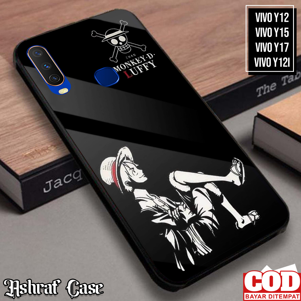 Case Vivo Y12/Y12i/Y15/Y17 - Casing Vivo Y12i/Y15/Y17 ( OP ) Softcase Glass Kaca - Kesing Hp - Silik