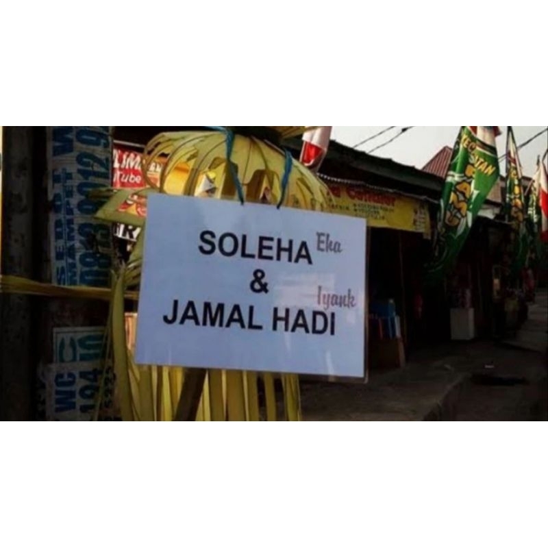 

Print Nama Janur Nikahan Besar / Janur Kecil