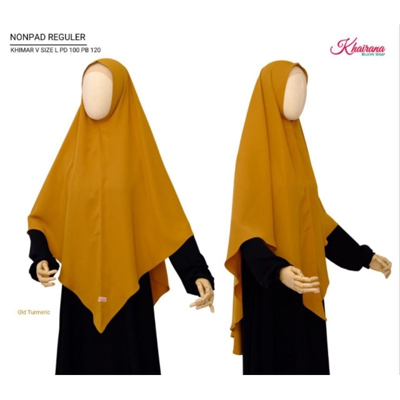 Khimar Khairana V Shape Size L Bahan Yoris