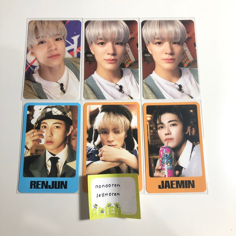 photocard jeno renjun jaemin official trading card agit istj round 2 ver c d tc 2nd nct dream pc sel