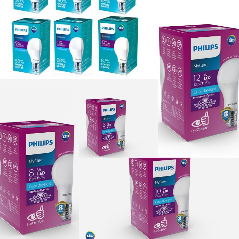 Lampu Led Philips My Care - Essential 3w / 4w / 6w / 8w / 10w / 12w