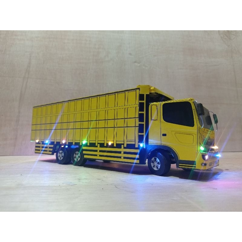 Mainan anak truk TRONTON hino 500 full fariasi lampu