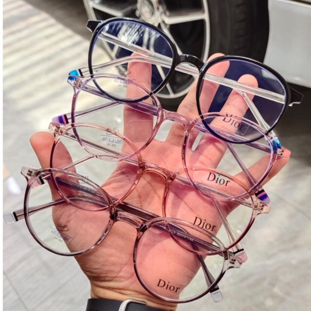 Frame kacamata bulat bahan plastik