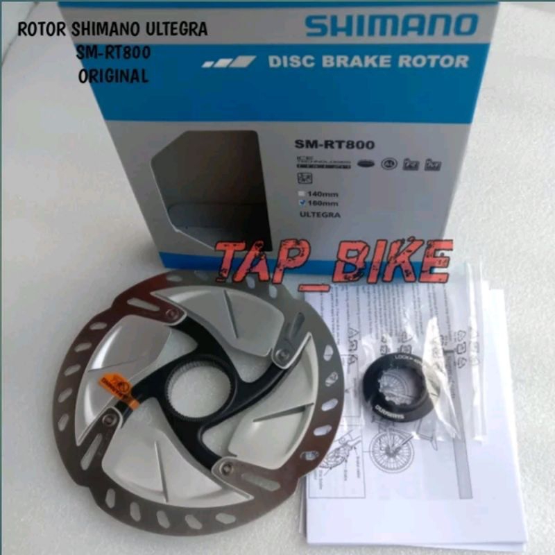 Disc Brake Rotor Shimano Ultegra SM RT800 160 mm Original - Part Groupset Compatible Duraace Ultegra 105 Tiagra GRX