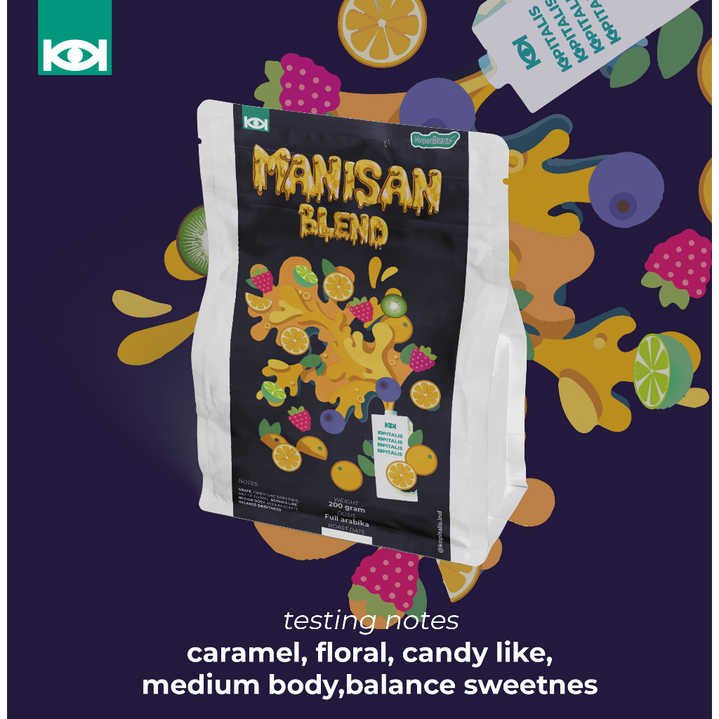 

Kopitalis kopi Blend manisan full arabika 200 gram