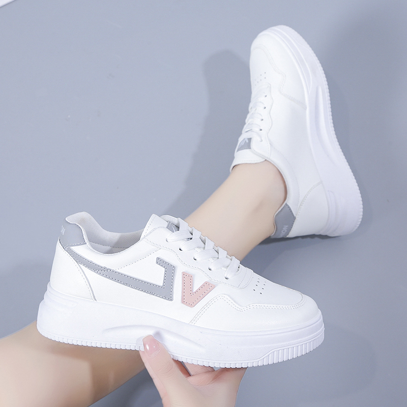 Zapatoshop - Sepatu Sneakers Putih Wanita VL808 Sneakers Sport Tinggi Fashion Casual Korean Style