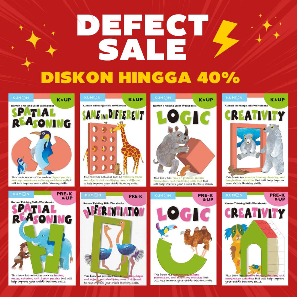 KUMON Workbooks Thinking Skills DEFECT