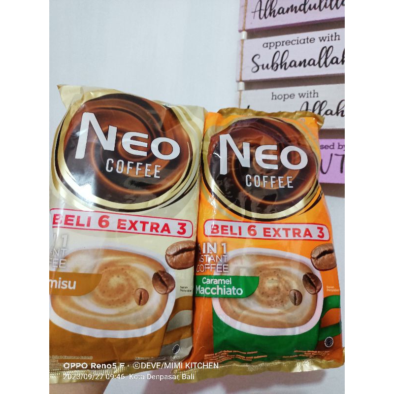 

NEO COFFEE/KOPI NEO HANYA TIRAMISU & MOCHACHINO STOKNYA