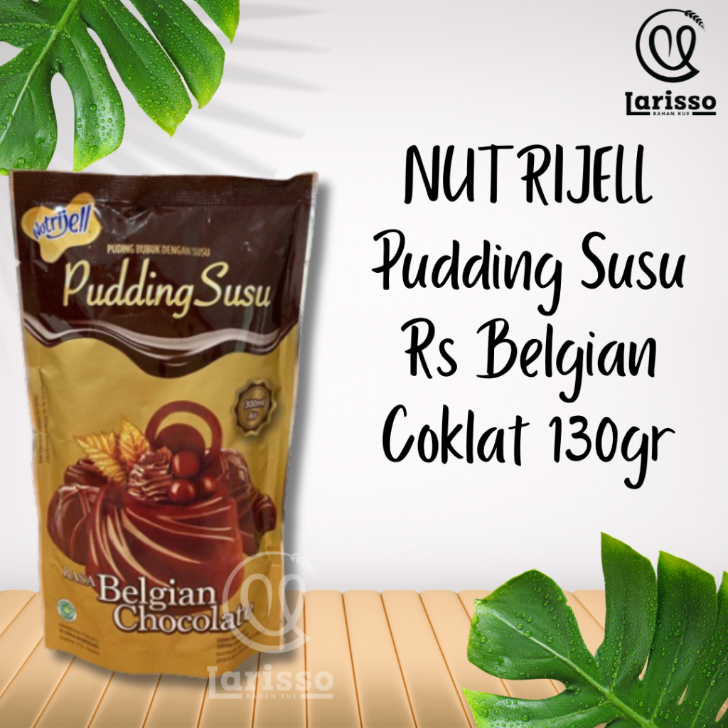 

NUTRIJELL PUDDING SUSU RASA BELGIAN CHOCOLATE PUDING SUSU COKELAT BELGIA 130GR