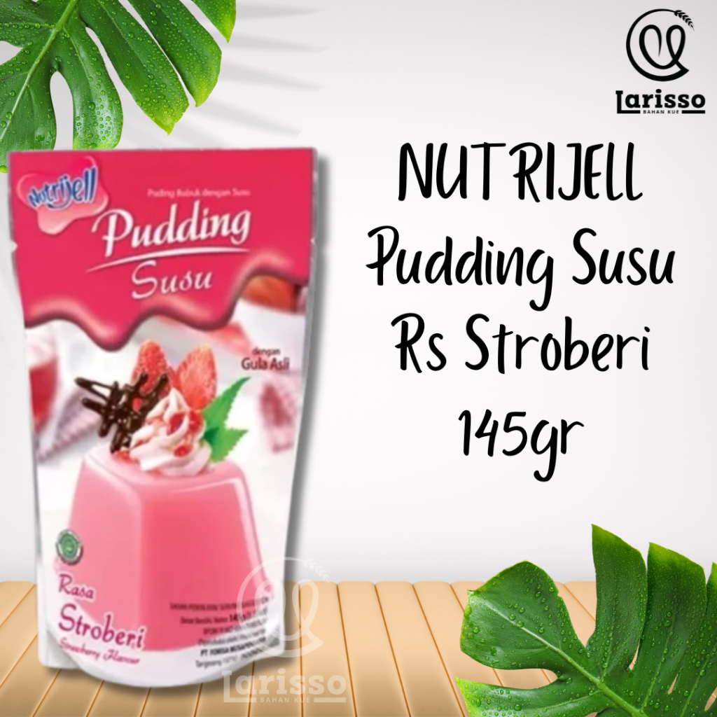 

NUTRIJELL PUDDING SUSU 145GR RASA STRAWBERRY PUDING BUBUK DENGAN SUSU STROBERI