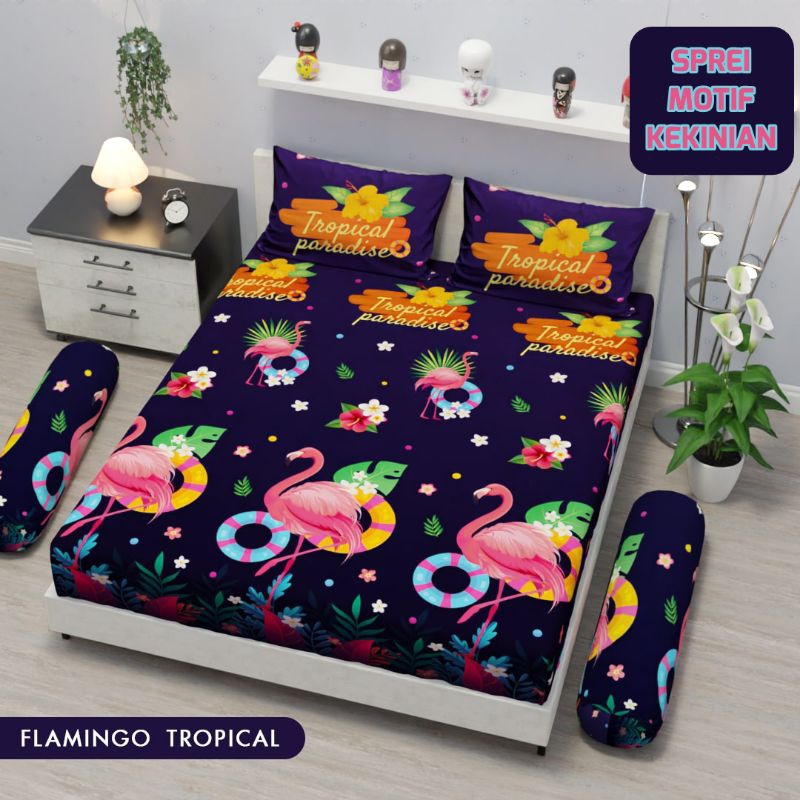 Sprei Motif Flamingo Tropical Sprei Motif Burung Flamingo Sprei Motif Bangau Sprei Motif Kekinian Sp