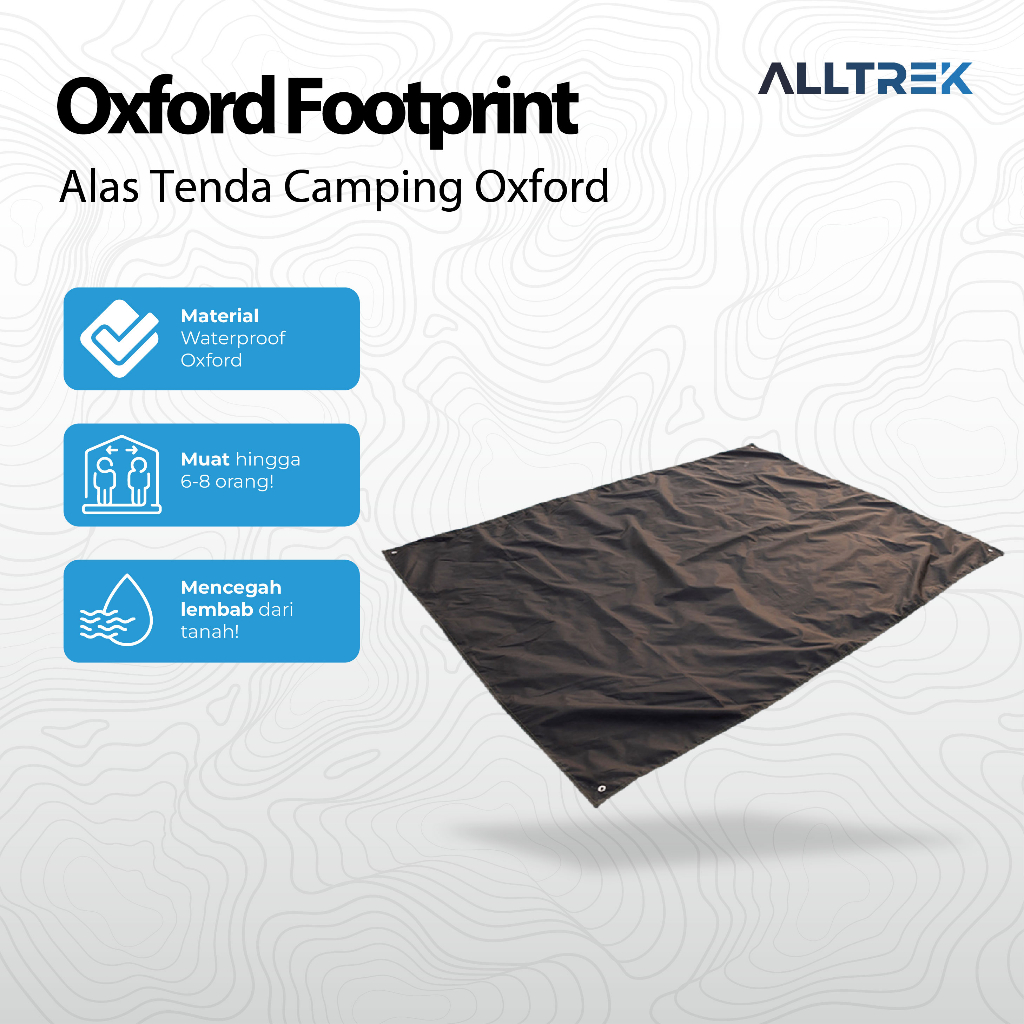 ALLTREK Footprint Alas Tenda Camping Oxford Waterproof Groundsheet Tarp